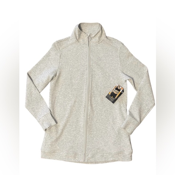 AVÍA women’s light gray OTTOMAN TUNIC JACKET - Picture 2 of 6